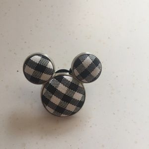 Gingham Mickey Disney World trading pin